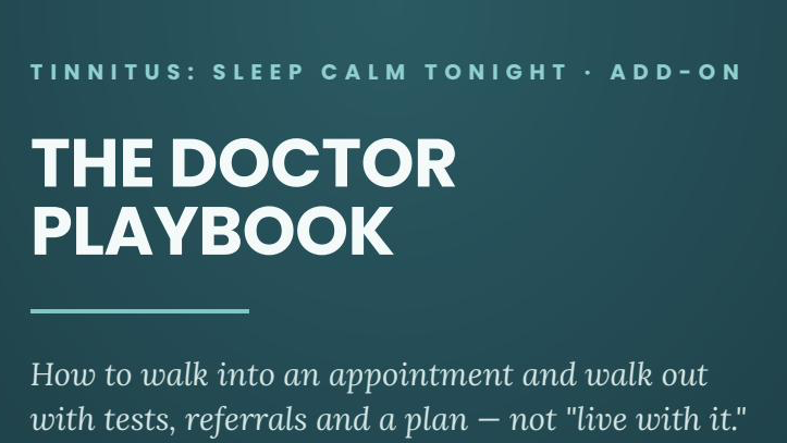 Tinnitus: The Doctor Playbook